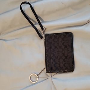 Black Coach key and card holder